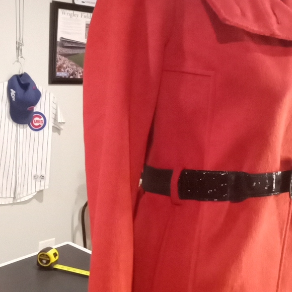 NWOT Anne Taylor Factory Red Wool Coat. Size 0. NWOT - Picture 4 of 14